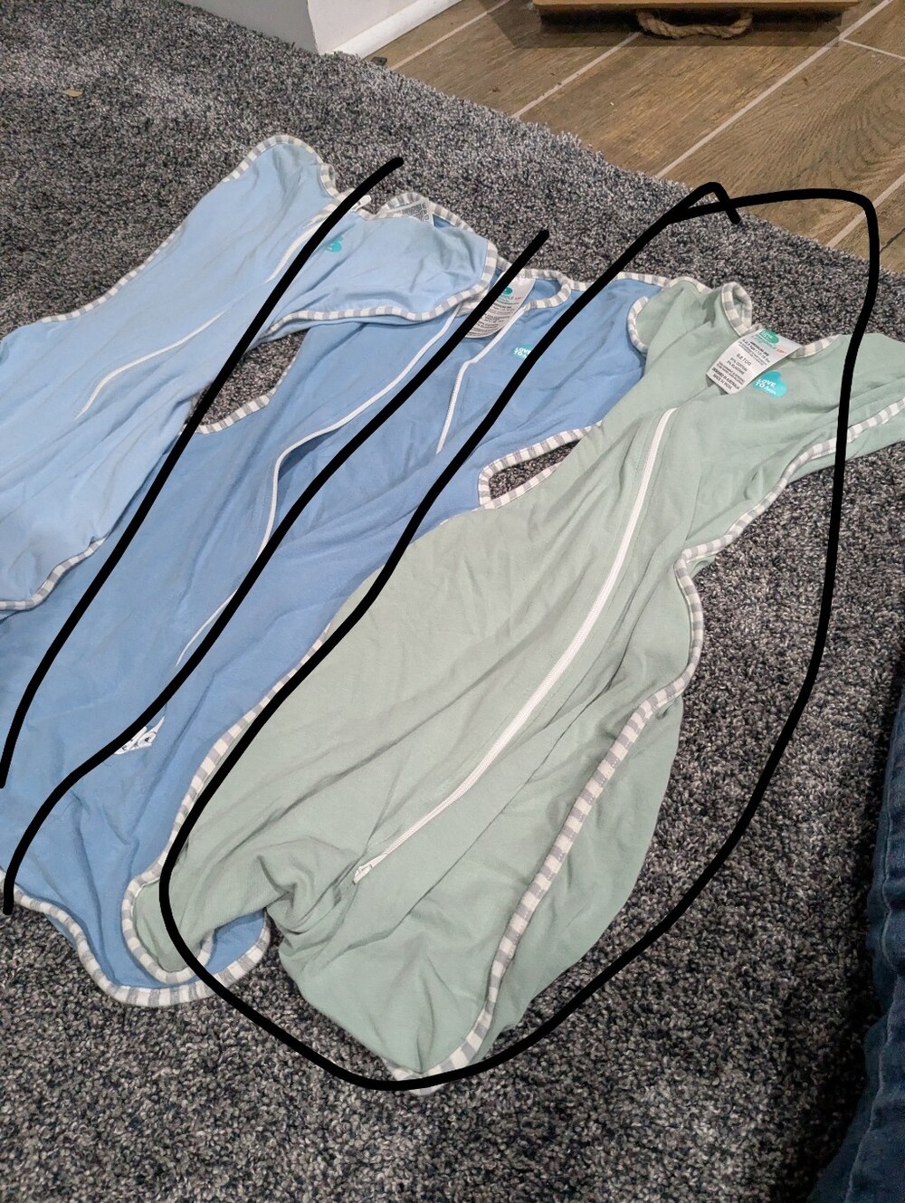 Love to dream Sleeveless Sleep Sacks Sage Green